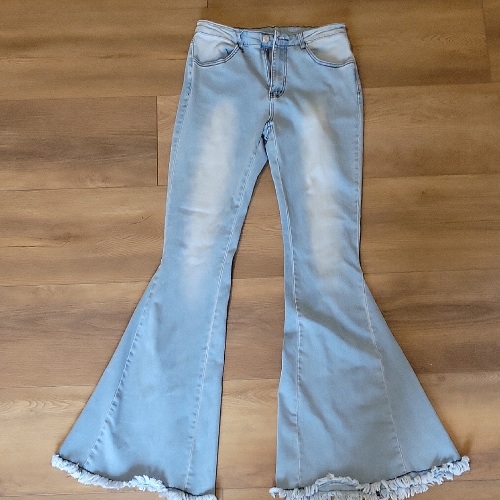 Altar'd State Light Blue Flare Jeans
